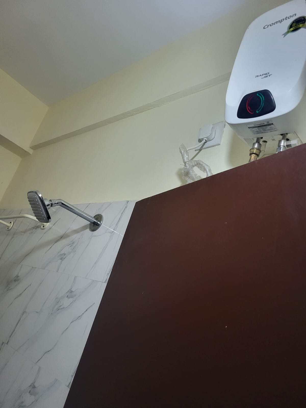 Hot water geyser and shower at S A M Women's PG